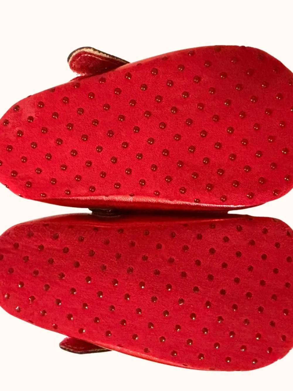 Old Navy Red Metallic Bow Mary Jane Baby Shoes